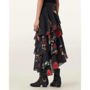 AllSaints Caya Floral Maxi Skirt